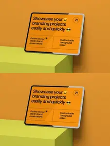 Tablet Display Branding Mockup Template SSUVT6E