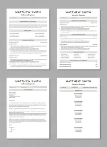 Resume Template For Software Engineer 761170628