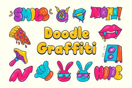 Doodle Graffiti Illustrations BM4GPSR