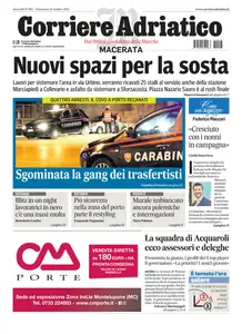 Corriere Adriatico Macerata - 26 Ottobre 2025