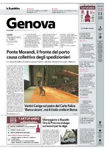la Repubblica Genova - 14 Novembre 2018
