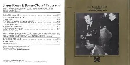 Jimmy Raney & Sonny Clark - Together! (1954) [1995]