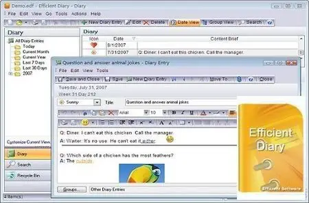 Efficient Diary Pro 1.96 Build 97 Portable
