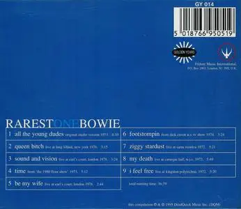 David Bowie - RarestOneBowie (1995) {Golden Years}