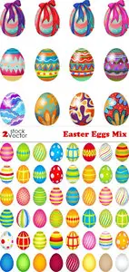 Vectors - Easter Eggs Mix