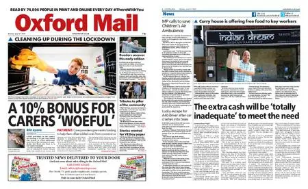 Oxford Mail – April 27, 2020