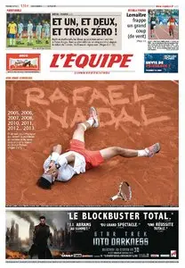 L'Equipe du Lundi, 10. Juin 2013