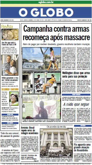 Jornal O Globo - 10 de abril de 2011