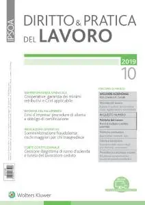 Diritto e Pratica del Lavoro N.10 - 9 Marzo 2019