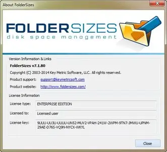 Key Metric Software FolderSizes 7.1.80 Enterprise Edition Portable