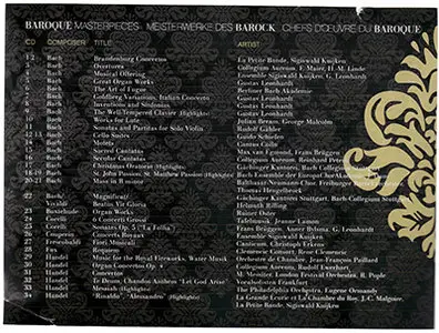 VA - Baroque Masterpieces [60 CD Box Set - Part I - 01-10] (2008)