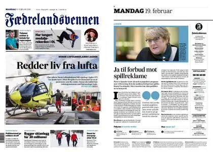 Fædrelandsvennen – 19. februar 2018