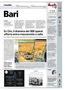 la Repubblica Bari - 4 Aprile 2018
