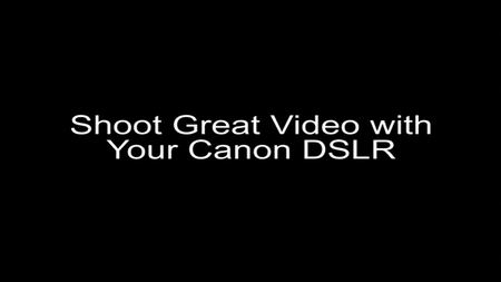 Blue Crane Digital - Shoot Great Video with Your Canon DSLR [repost]