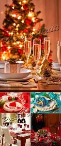Stock Photo - Christmas Table Decoration