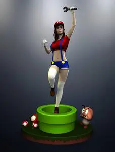 Nico3D-Art - Super Mario Girl