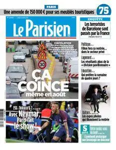 Le Parisien du Lundi 21 Août 2017