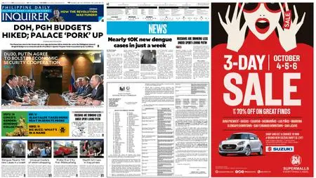 Philippine Daily Inquirer – October 04, 2019