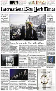 International New York Times February 25 2014