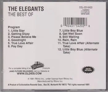 The Elegants - Little Star- The Best Of (The Complete Hull Recordings 1958-59) (1991)