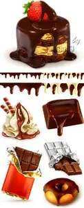 Chocolate Dessert Vector