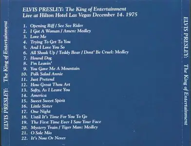 Elvis Presley - The King Of Entertainment