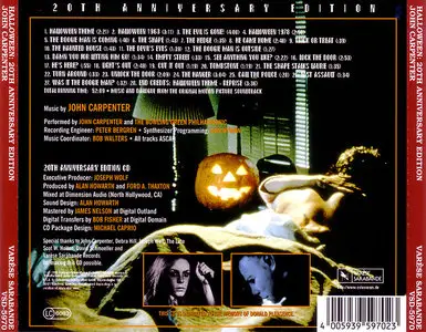John Carpenter - Halloween: Original Motion Picture Soundtrack (1978) 20th Anniversary Edition 1998 [Re-Up]