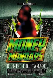 Money Monday Party Flyer Template