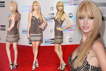 Taylor Swift - American Music Awards 2010 Red Carpet Los Angeles 11-21-10