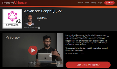 Frontendmasters - Advanced GraphQL, v2 (2020)