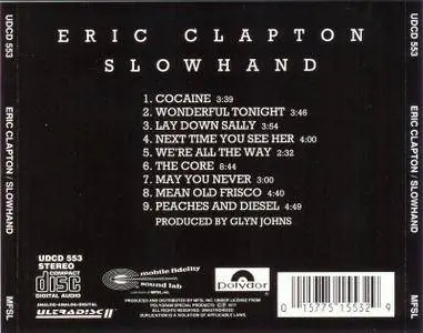 Eric Clapton - Slowhand (1977) [MFSL, UDCD 553]