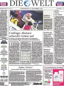 Die Welt vom 12 September 2013