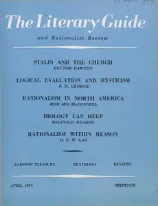 New Humanist - The Literary Guide, April 1953