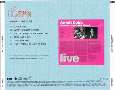 Arnett Cobb - Live (1982) {2015 Japan Timeless Jazz Master Collection Complete Series}