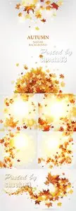 Autumn Leaves Backgrounds Vector 2