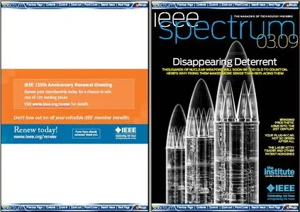 IEEE Spectrum Magazine ~ March 2009, Volume 46 Number 3, North American       