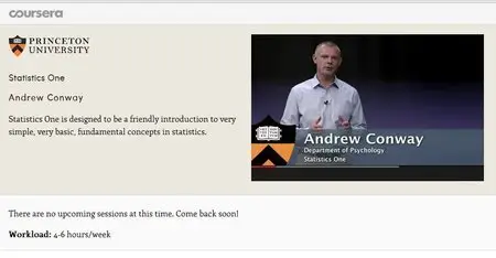 Coursera - Statistics One