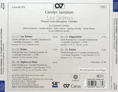 Carolyn Sampson, Anne-Catherine Bucher, Le Concert Lorrain - Les ...