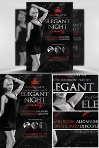 Elegant Night Party Flyer Template