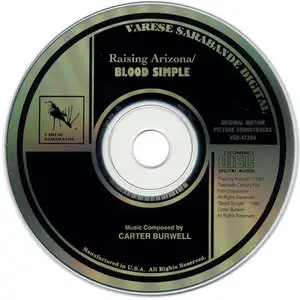 Carter Burwell - Raising Arizona & Blood Simple: Original Motion Picture Soundtracks (1987) [Re-Up]