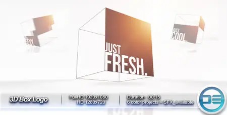 3D Box Logo - Project for After Effects (VideoHive)