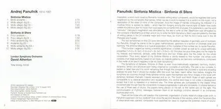 David Atherton, London Symphony Orchestra - Panufnik: Sinfonia Mistica, Sinfonia di Sfere (2006) (Repost)