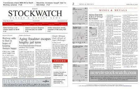 Stockwatch - Canada Daily – May 25, 2018