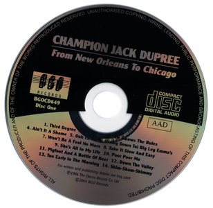 Champion Jack Dupree - From New Orleans To Chicago/And His Blues Band - 1966/1967 (2004)