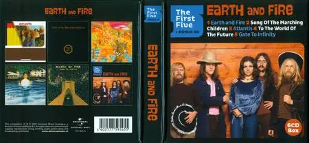 Earth And Fire - The First Five (2019) [6CD Box Set]