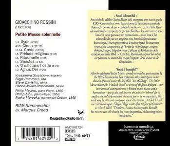 Marcus Creed, RIAS-Kammerchor - Gioacchino Rossini: Petite Messe solennelle (2001)