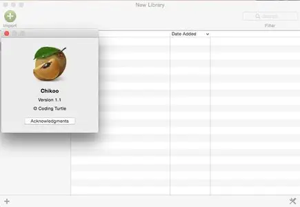 Chikoo 1.1 Mac OS X