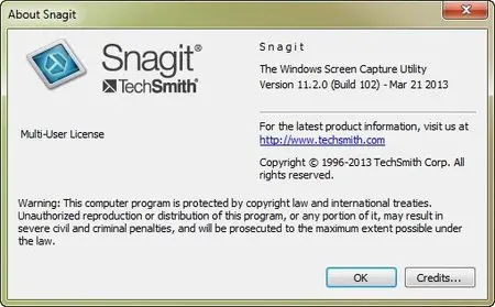 Techsmith Snagit 11.2.0.102