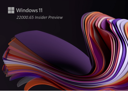 Windows 11 Version 21H2 Build 22000.65 Insider Preview
