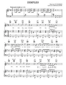 Dimples - Cy Coleman, Little Me Musical (Piano-Vocal-Guitar)